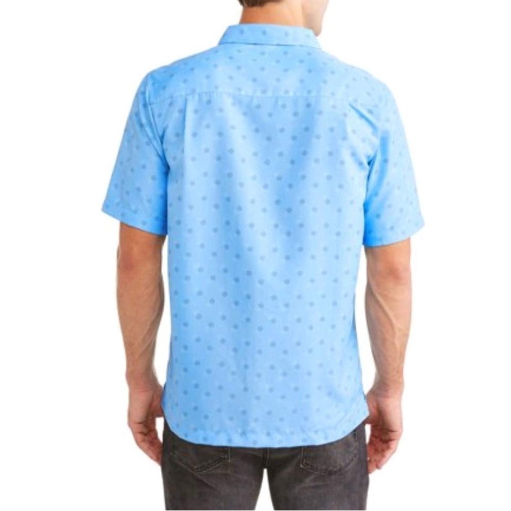 George Mens Short Sleeve Microfiber Shirt, Size Large 42-44 NWOT - Picture 2 of 13